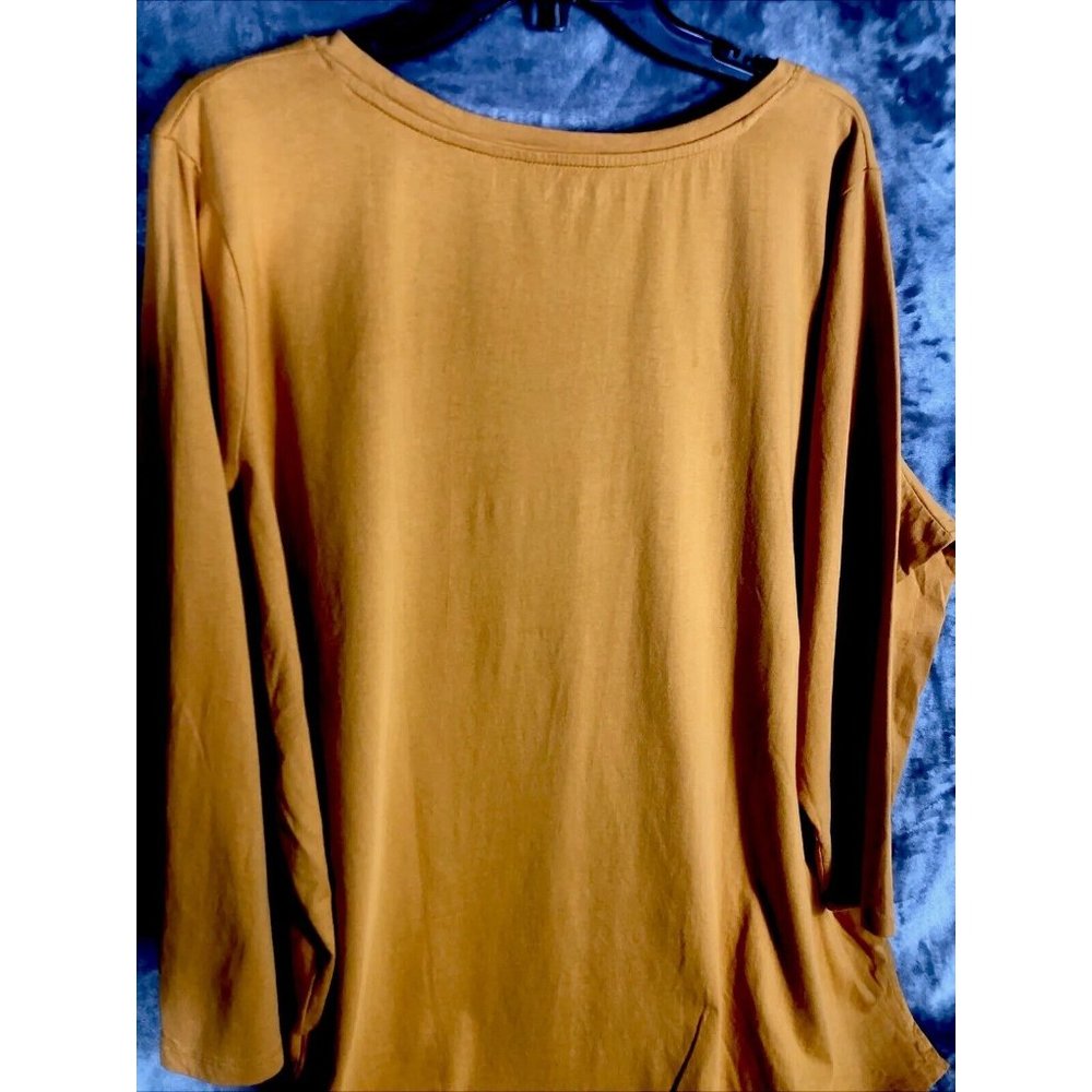Rodman”s Shirt Women’s Adult Size 2X 26/28 Long Sleeve Oversized Comfort V Neck - Picture 10 of 10